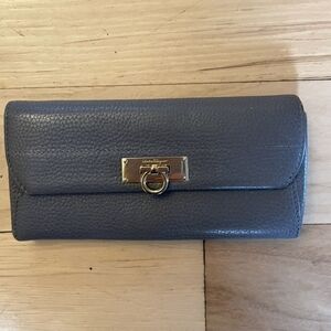Ferragamo Gancini Leather Wallet